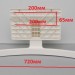 Подставка 43/49UK6300 MAZ659864 MAM648850E БЕЛАЯ\ЧЕРНАЯ