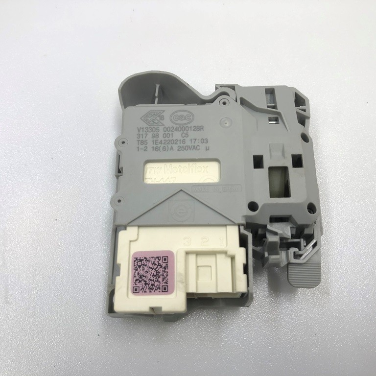 Замок люка (УБЛ) 0024000128R 250VAC для стиральной машины Haier HW70-BP12959AS HW80-BP14969AS Candy C37W4 27MBBW-07