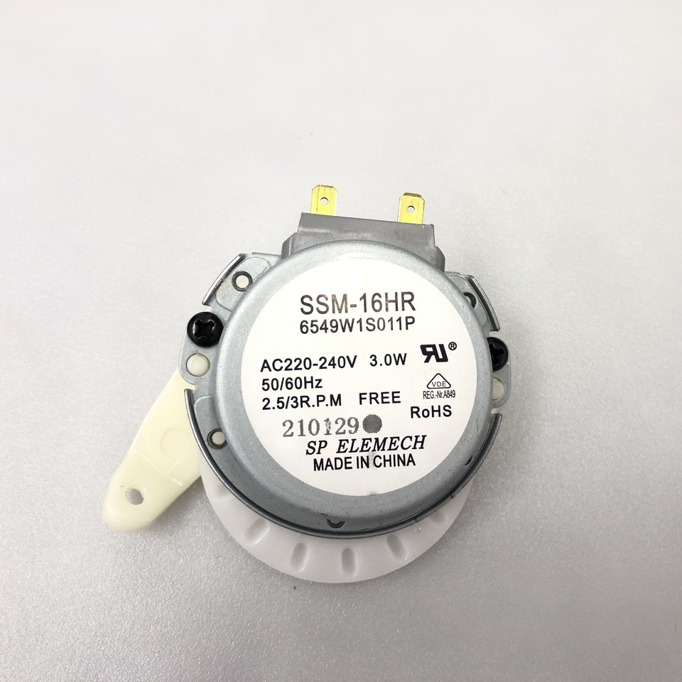 SSM-16HR 6549W1S011P AC220-240V 3W 2.5/3R.P.M оригинал, двигатель привода лопатки cyclone для пылесоса LG VC83209UHAV