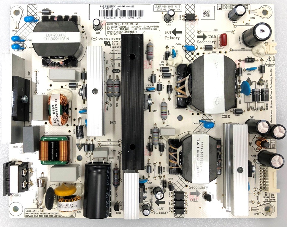 R-CH2160D-1MF 600-UBE JUM7.820.1006 V1.2 , V1.3
