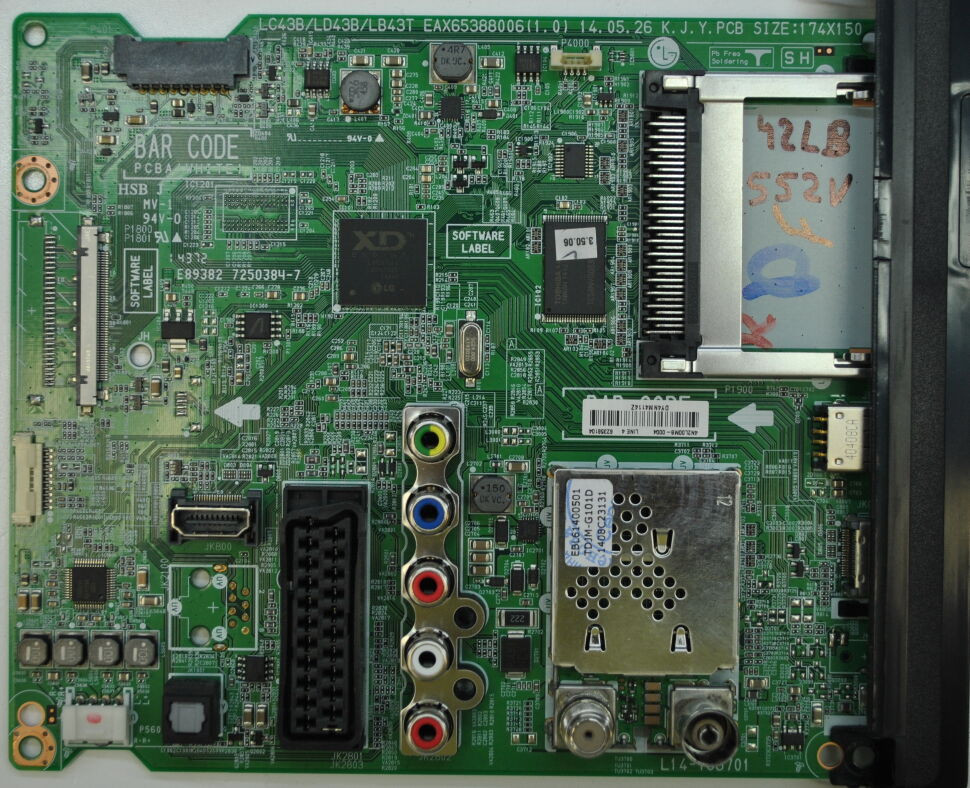 EAX65388006 EAX65388005 EBU62356104 EBR78630004 main плата для телевизора LG 42LB552V-ZA 49LB551V-ZC